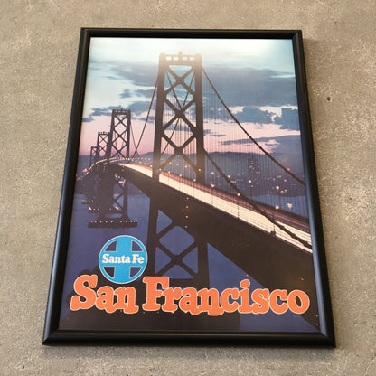 Original San Francisco Santa Fe Rail Road Poster