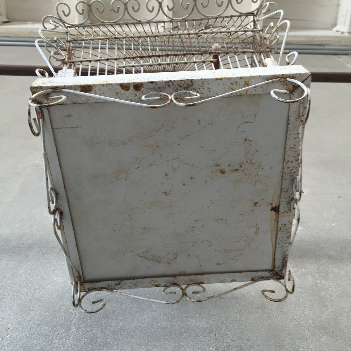 White Shabby Chic Bird Cage