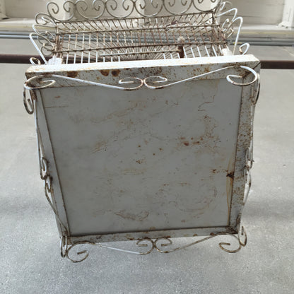 White Shabby Chic Bird Cage