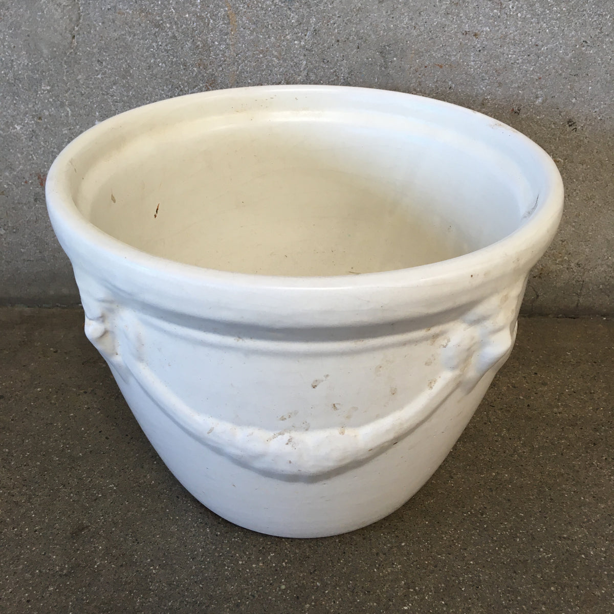 White Flower Pot