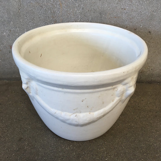 White Flower Pot