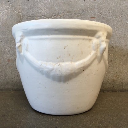 White Flower Pot