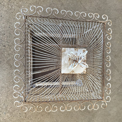 White Shabby Chic Bird Cage