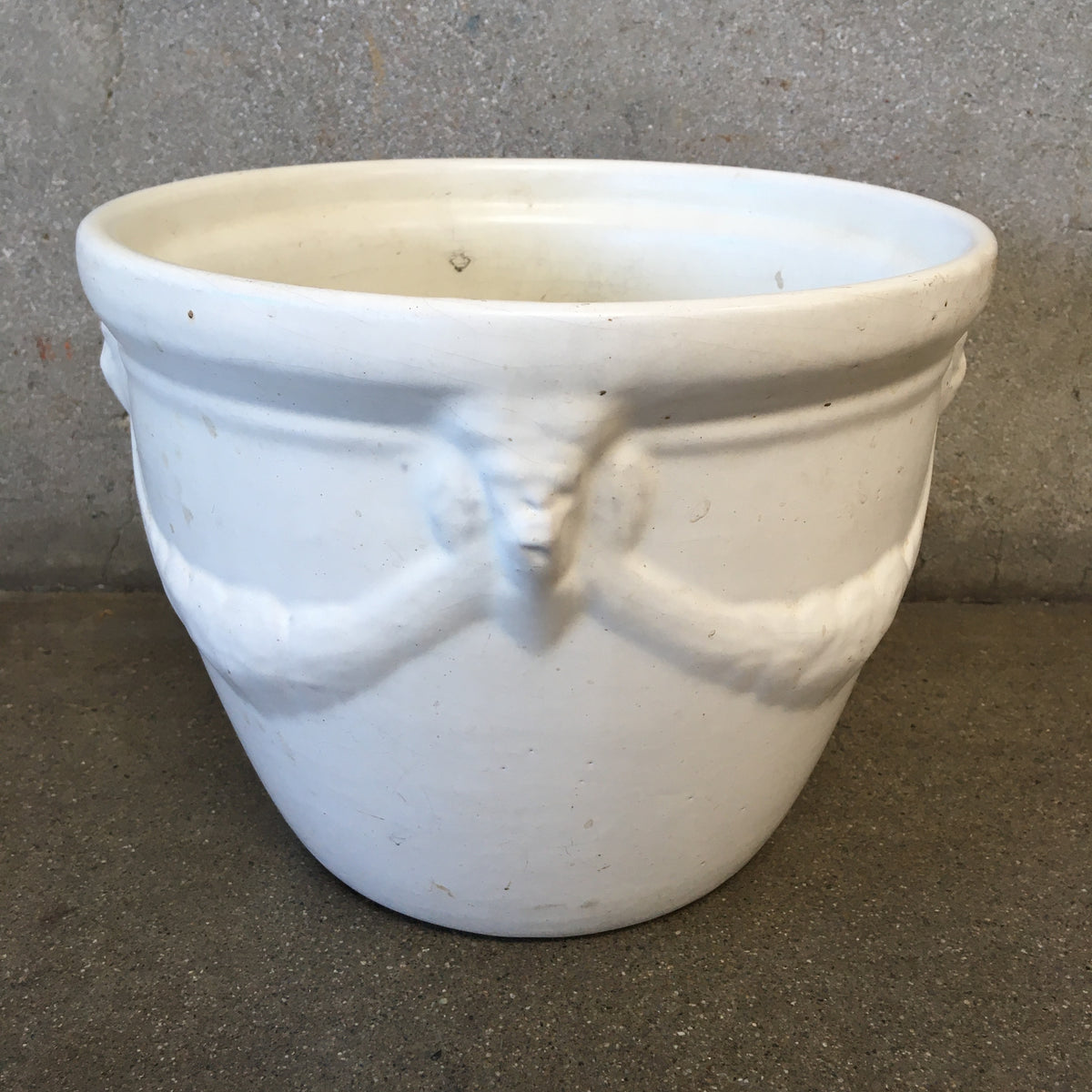 White Flower Pot
