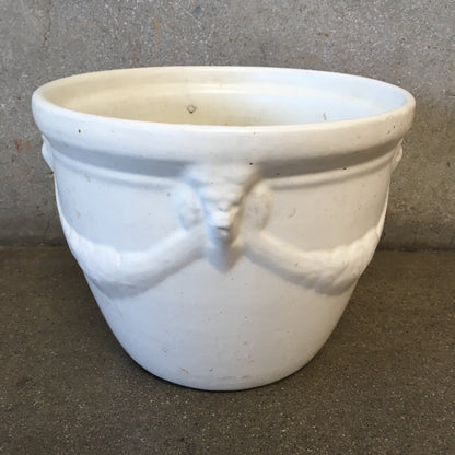 White Flower Pot