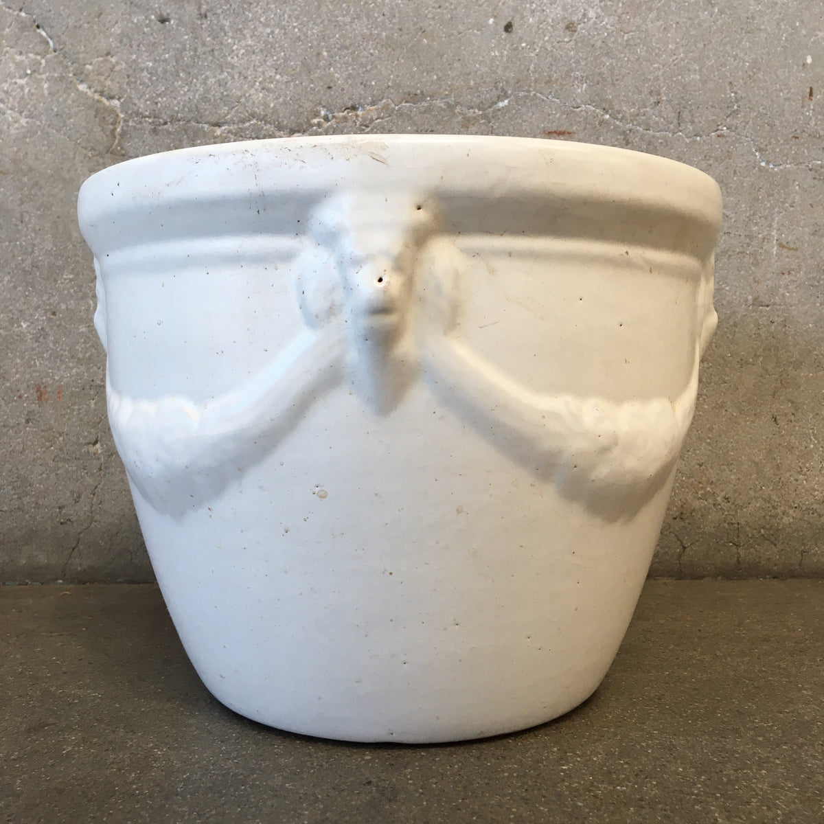 White Flower Pot