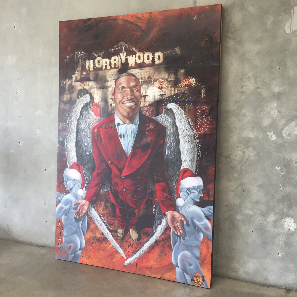 Mark Paul Deren aka @Madsteez Painting of Norwood Young
