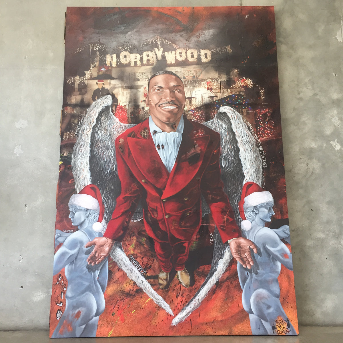Mark Paul Deren aka @Madsteez Painting of Norwood Young