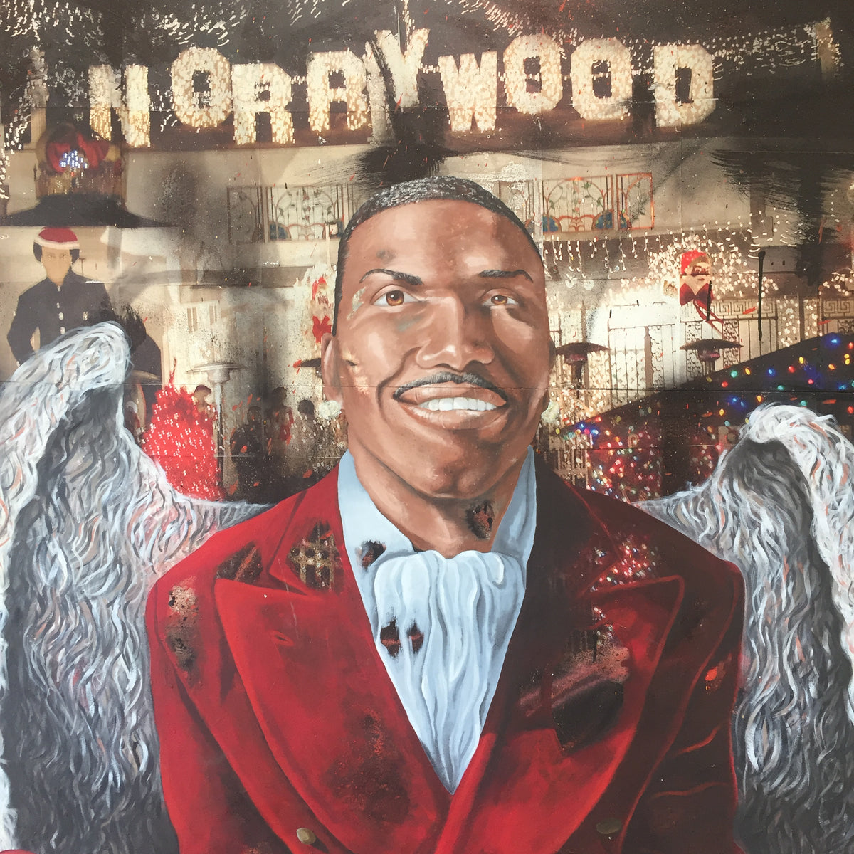 Mark Paul Deren aka @Madsteez Painting of Norwood Young