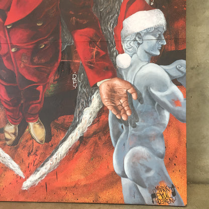 Mark Paul Deren aka @Madsteez Painting of Norwood Young