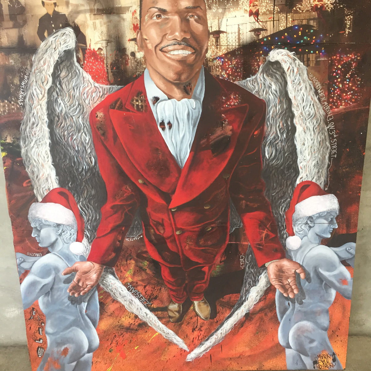Mark Paul Deren aka @Madsteez Painting of Norwood Young