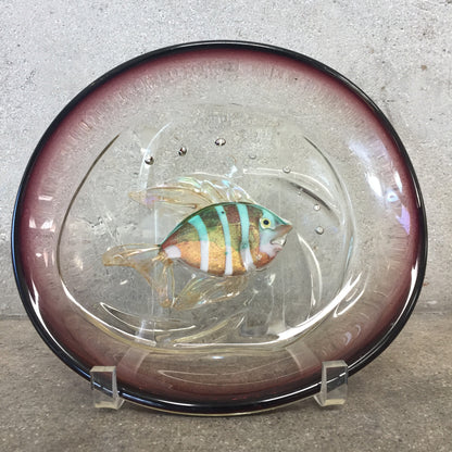 Vintage Unassigned Amethyst Murrain Glass by Alfredo Barbini