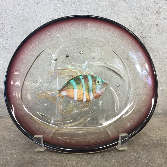 Vintage Unassigned Amethyst Murrain Glass by Alfredo Barbini