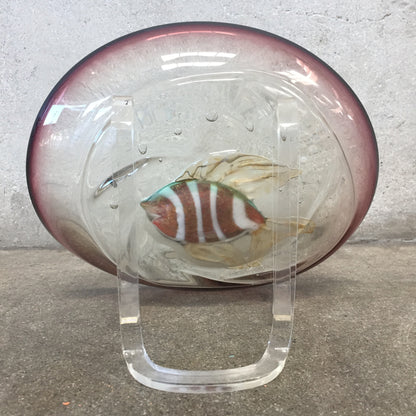 Vintage Unassigned Amethyst Murrain Glass by Alfredo Barbini