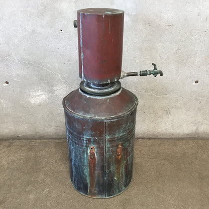 Vintage Copper Moonshine Whisky Still