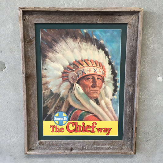 1940's Santa Fe Rail Road Poster