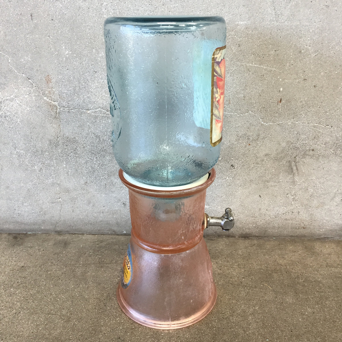 Vintage Large Glass Dispenser Nesbits