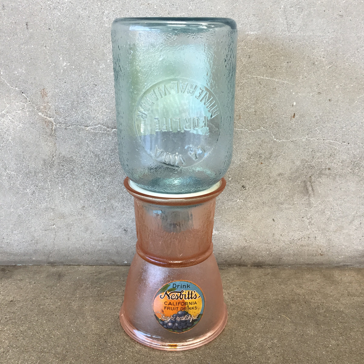 Vintage Large Glass Dispenser Nesbits