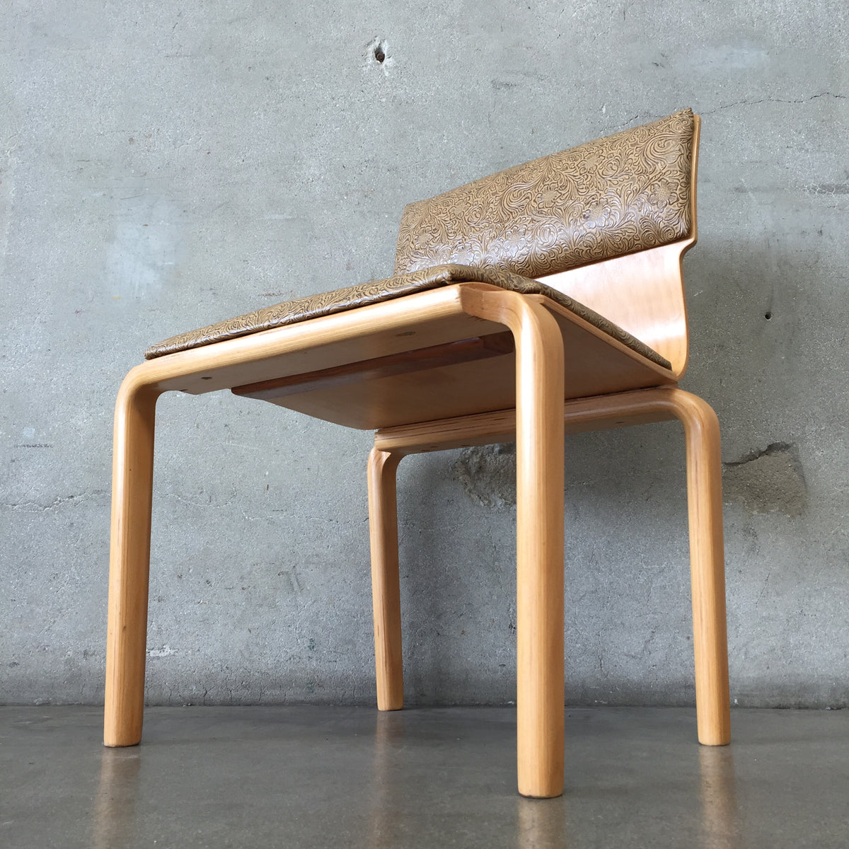 Mid Century Sanders Bentwood Stacking Chair