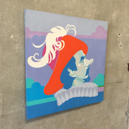 Original 1982 Album Cover Painting Jose Ferrer in Cyrano de Bergerac
