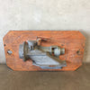 Vintage Industrial Foundry Mold on Board