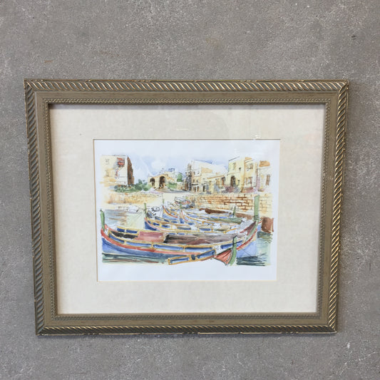 Watercolor Painting of Italy by Stoilov 2000