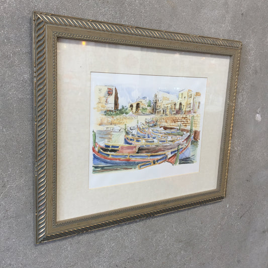 Watercolor Painting of Italy by Stoilov 2000