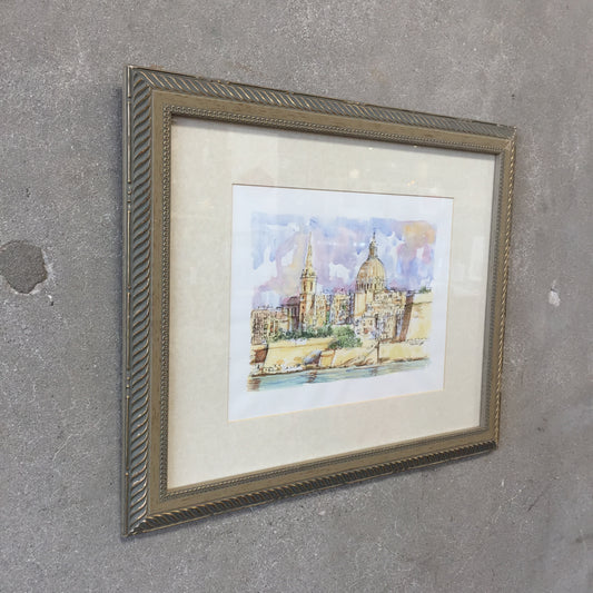 Watercolor Painting of Italy by Stoilov 2000
