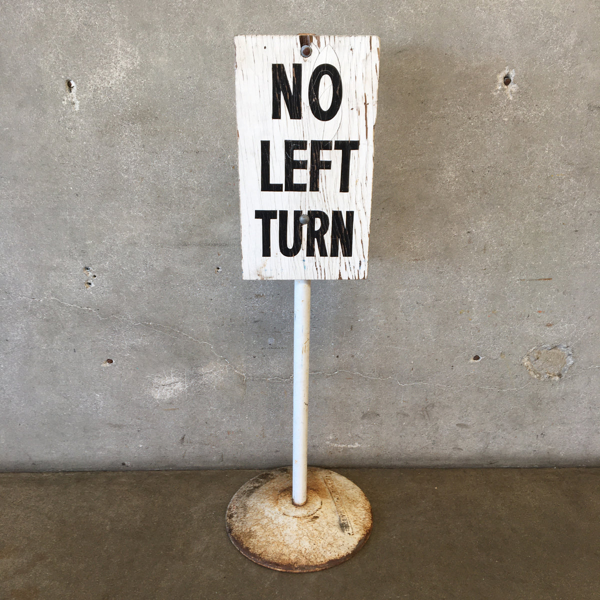 Hollywood Park Turf Club No Left Turn Sign