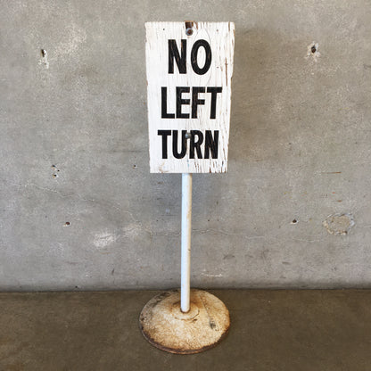 Hollywood Park Turf Club No Left Turn Sign