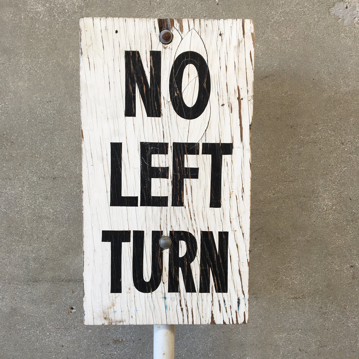 Hollywood Park Turf Club No Left Turn Sign