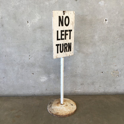 Hollywood Park Turf Club No Left Turn Sign