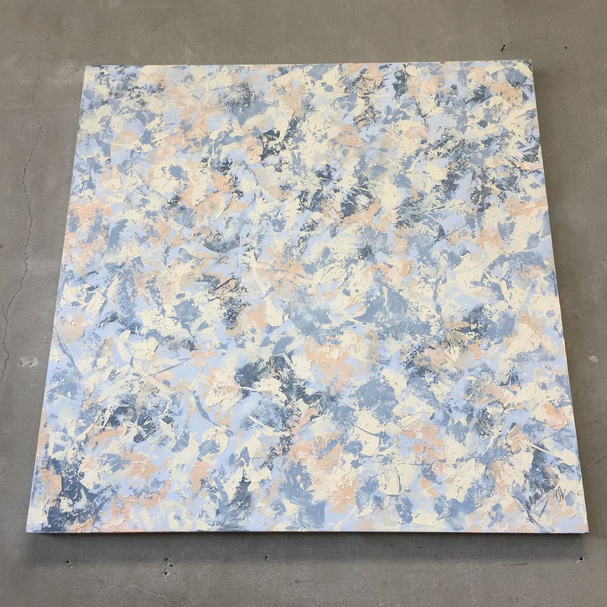 Large Abstract Expressionist Painting on Canvas