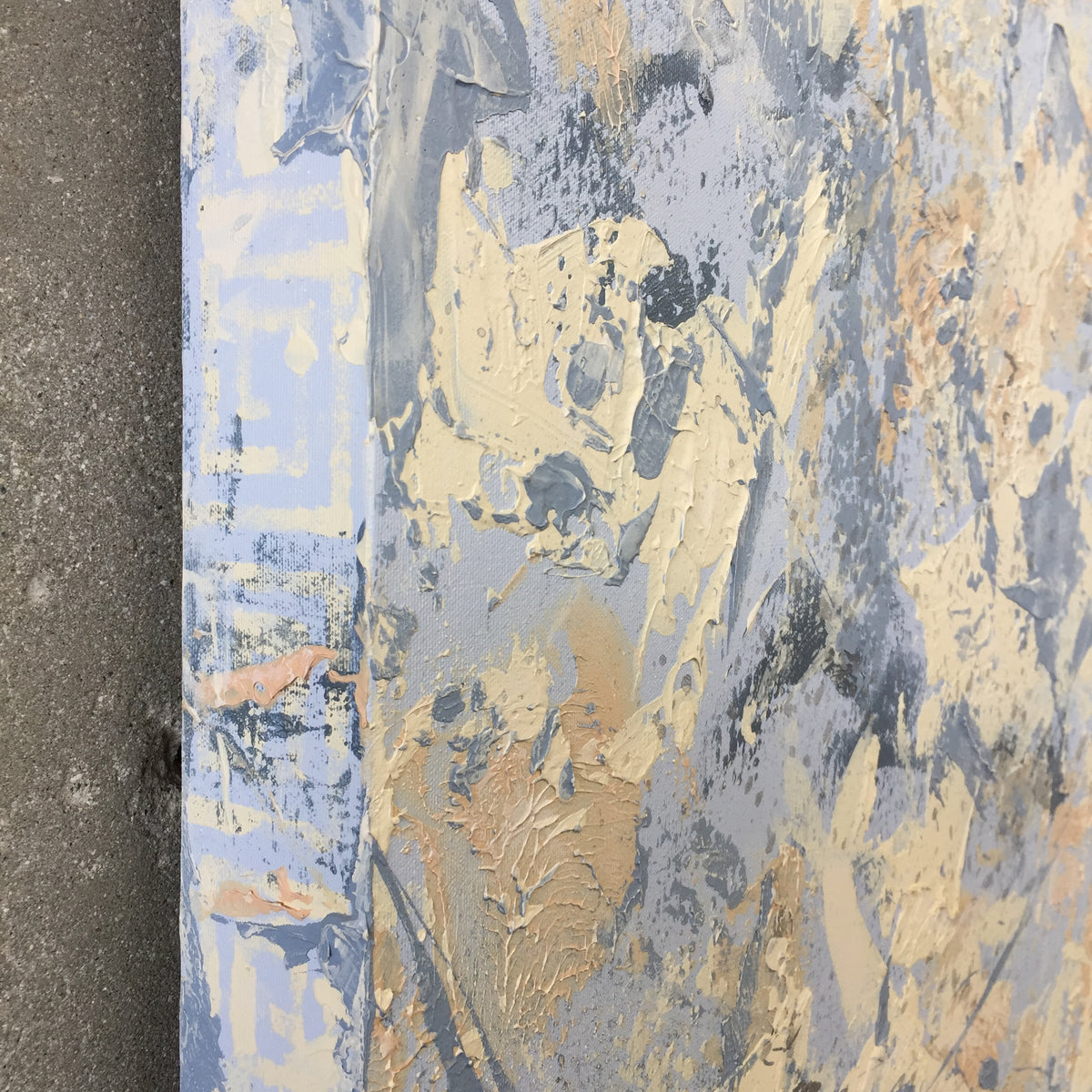 Large Abstract Expressionist Painting on Canvas