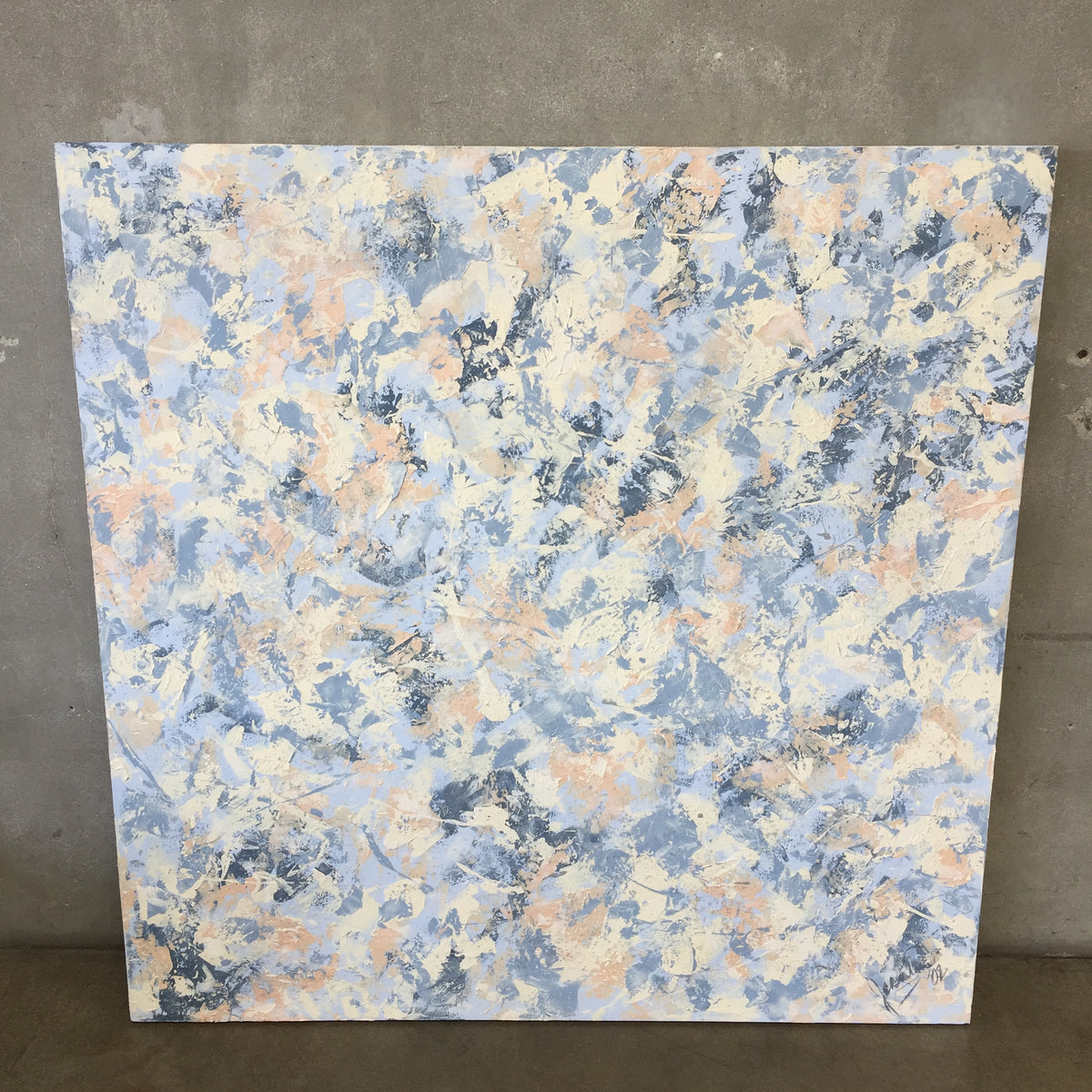Large Abstract Expressionist Painting on Canvas