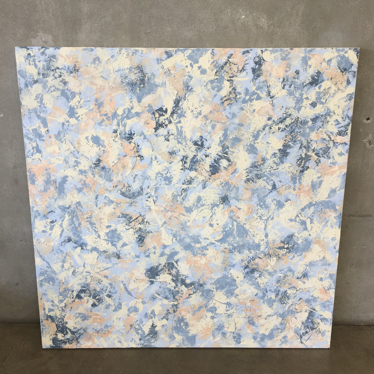Large Abstract Expressionist Painting on Canvas