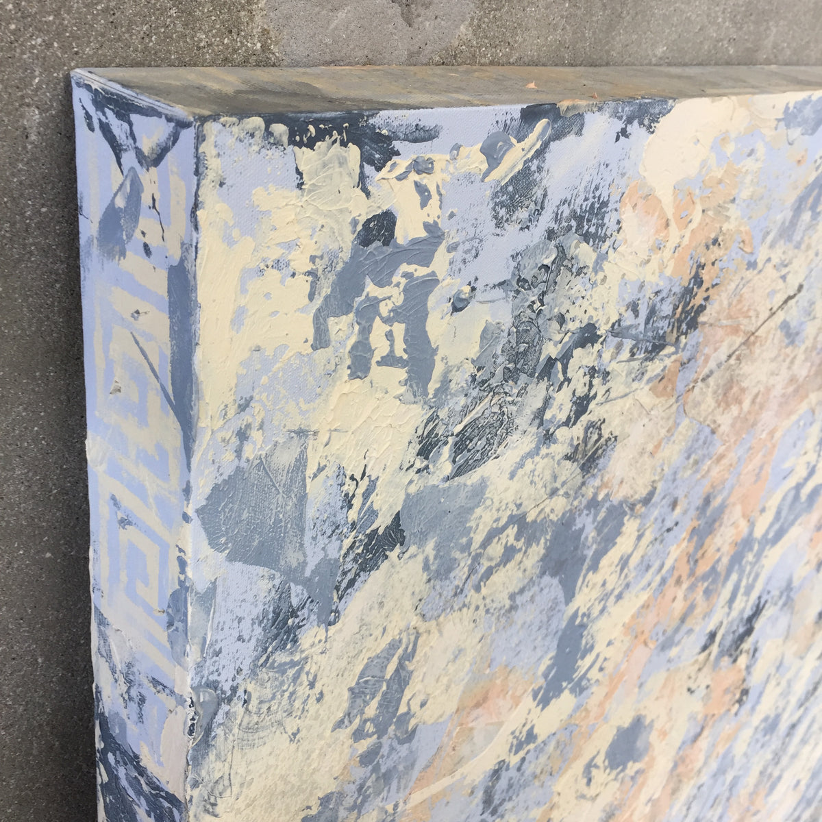 Large Abstract Expressionist Painting on Canvas