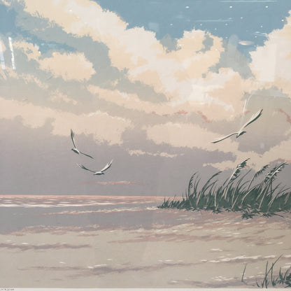 Mid Century Warren Woodward "Summer Breeze" Serigraph