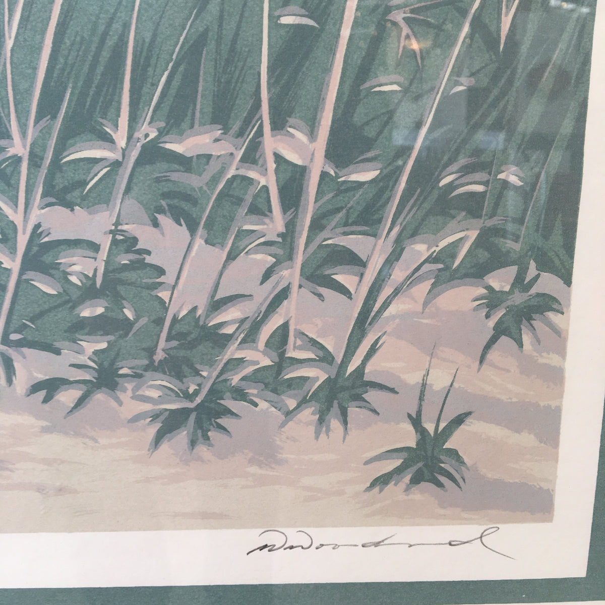 Mid Century Warren Woodward "Summer Breeze" Serigraph