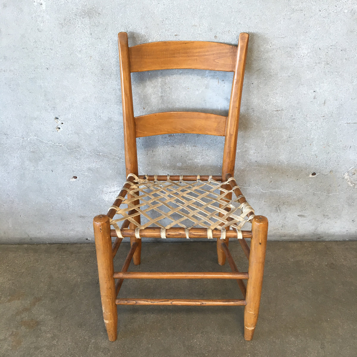 Vintage Chair with Rawhide Straps