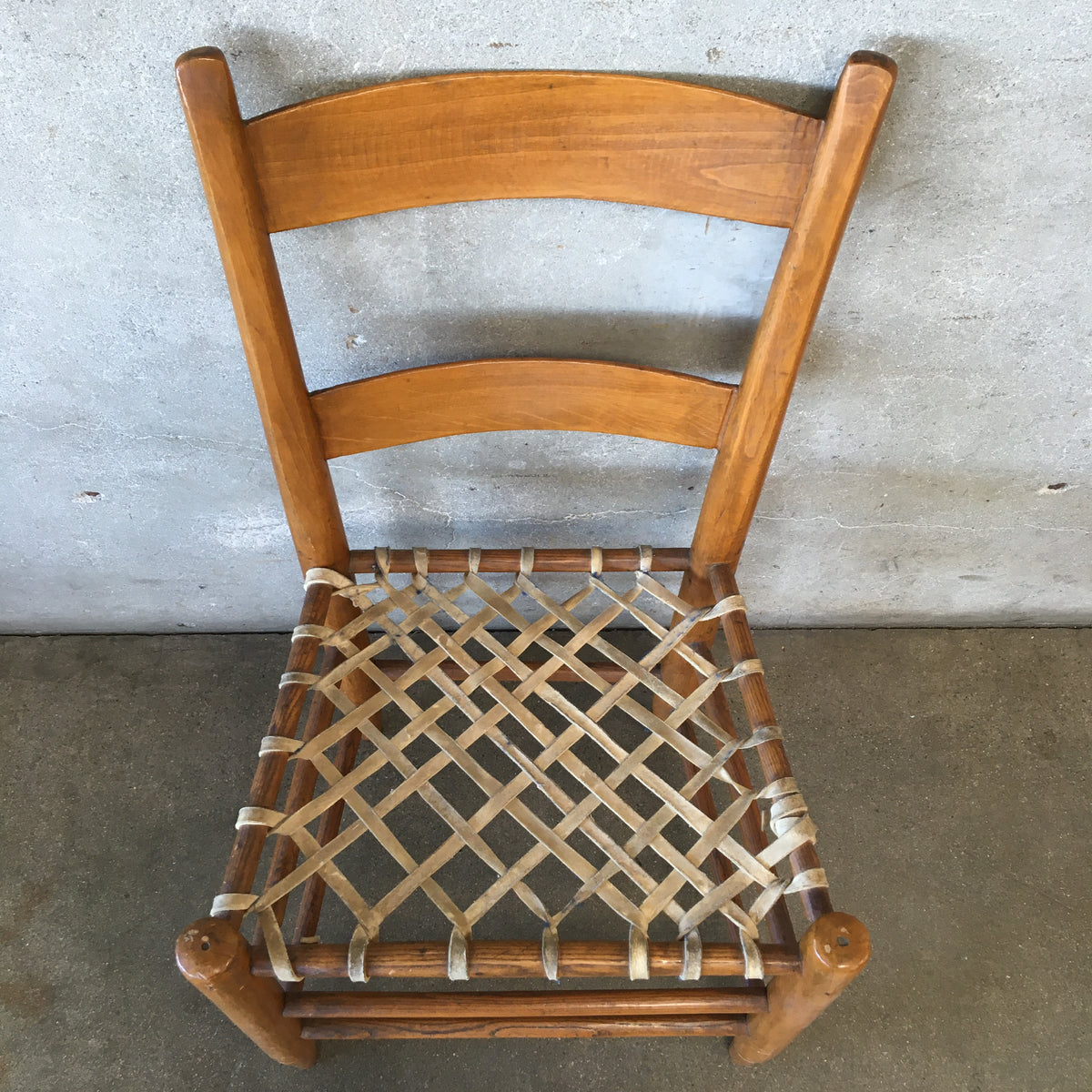 Vintage Chair with Rawhide Straps