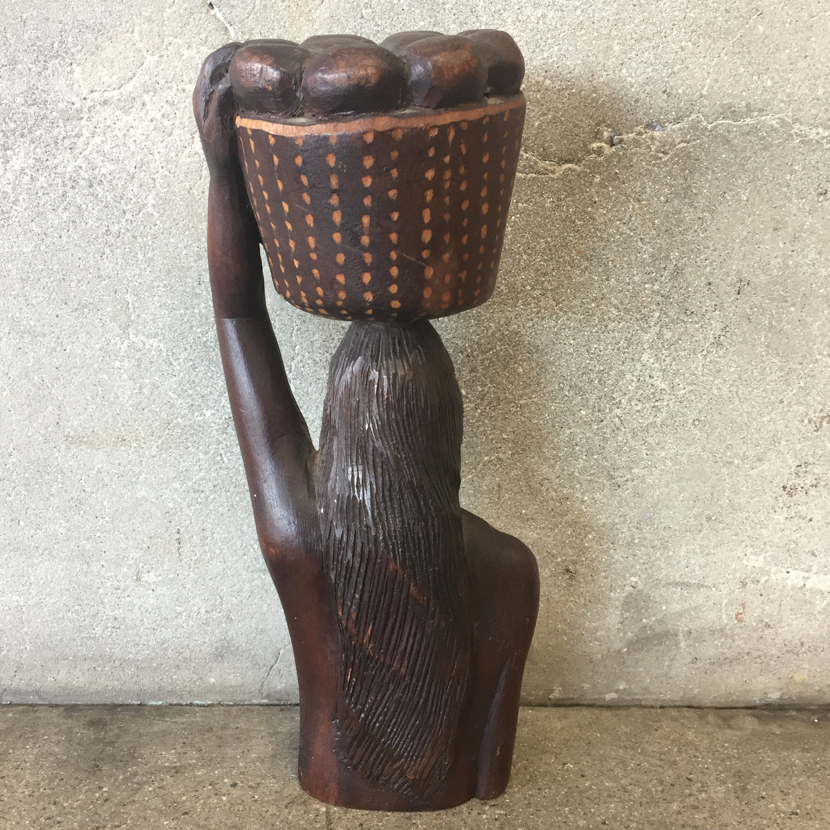 Rare 1940's Female Figure Sculpture by L. Hernandez