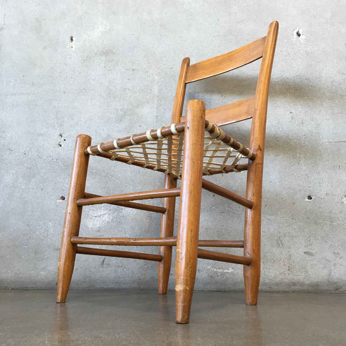 Vintage Chair with Rawhide Straps
