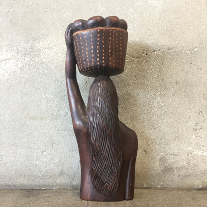 Rare 1940's Female Figure Sculpture by L. Hernandez