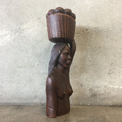 Rare 1940's Female Figure Sculpture by L. Hernandez