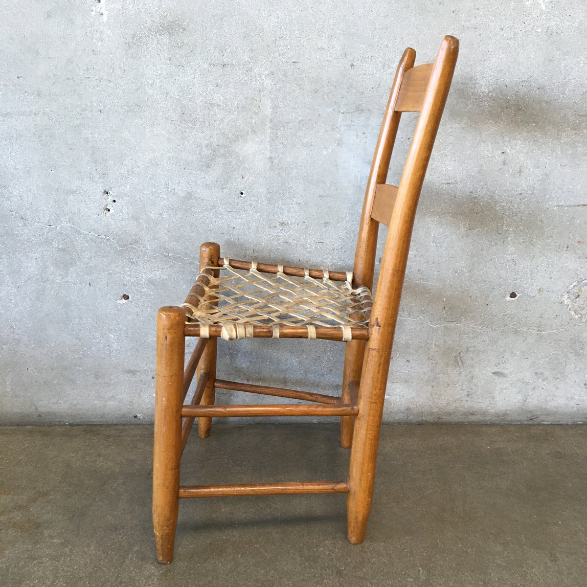 Vintage Chair with Rawhide Straps