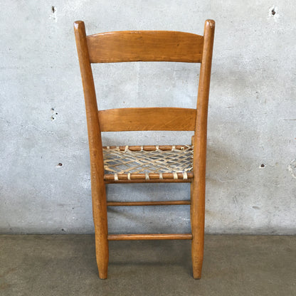 Vintage Chair with Rawhide Straps