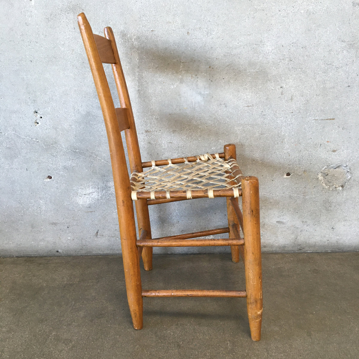 Vintage Chair with Rawhide Straps