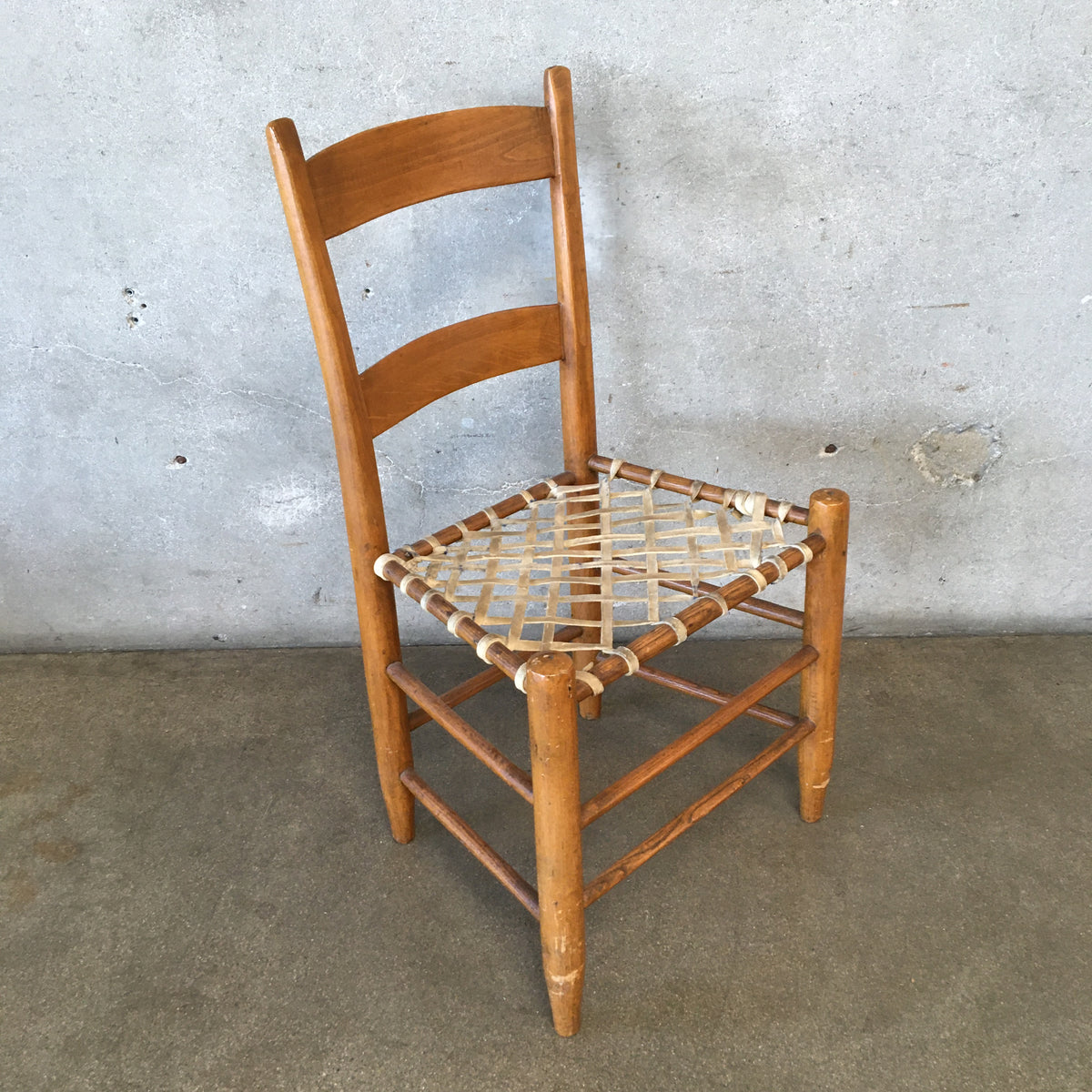 Vintage Chair with Rawhide Straps