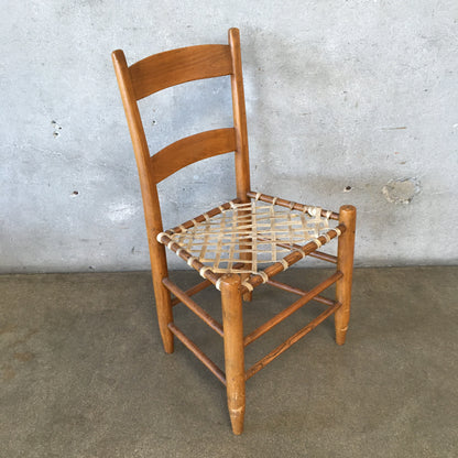 Vintage Chair with Rawhide Straps